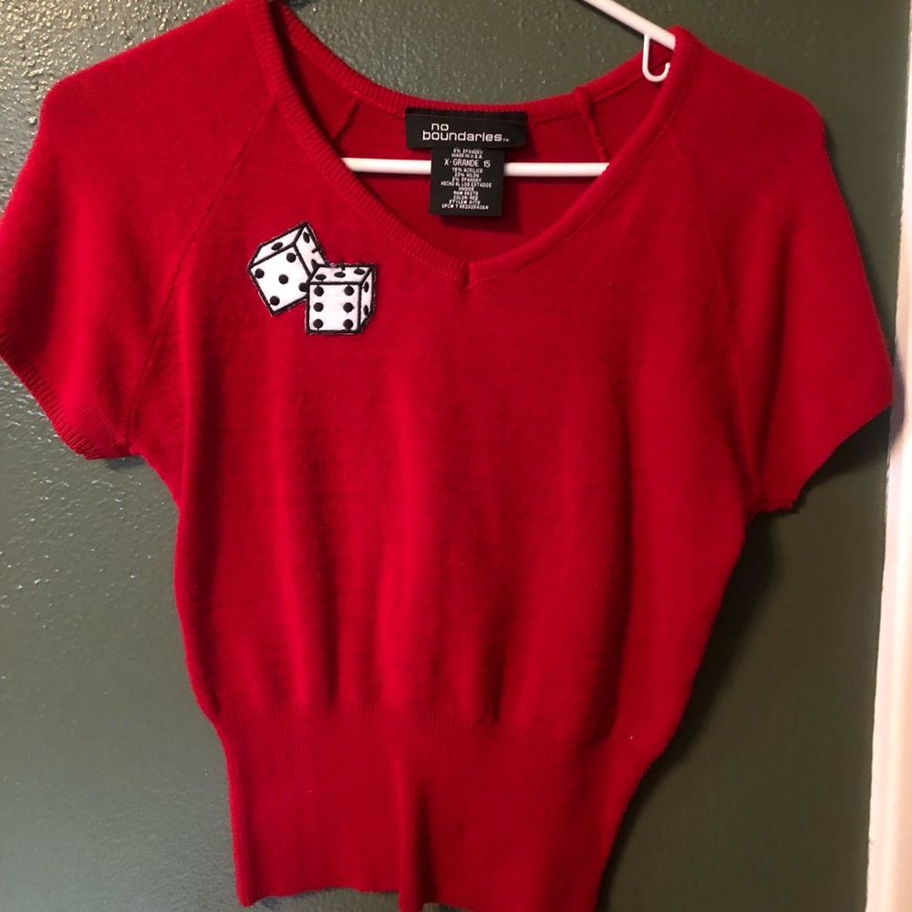 Vintage Rockabilly Style Sweater Top